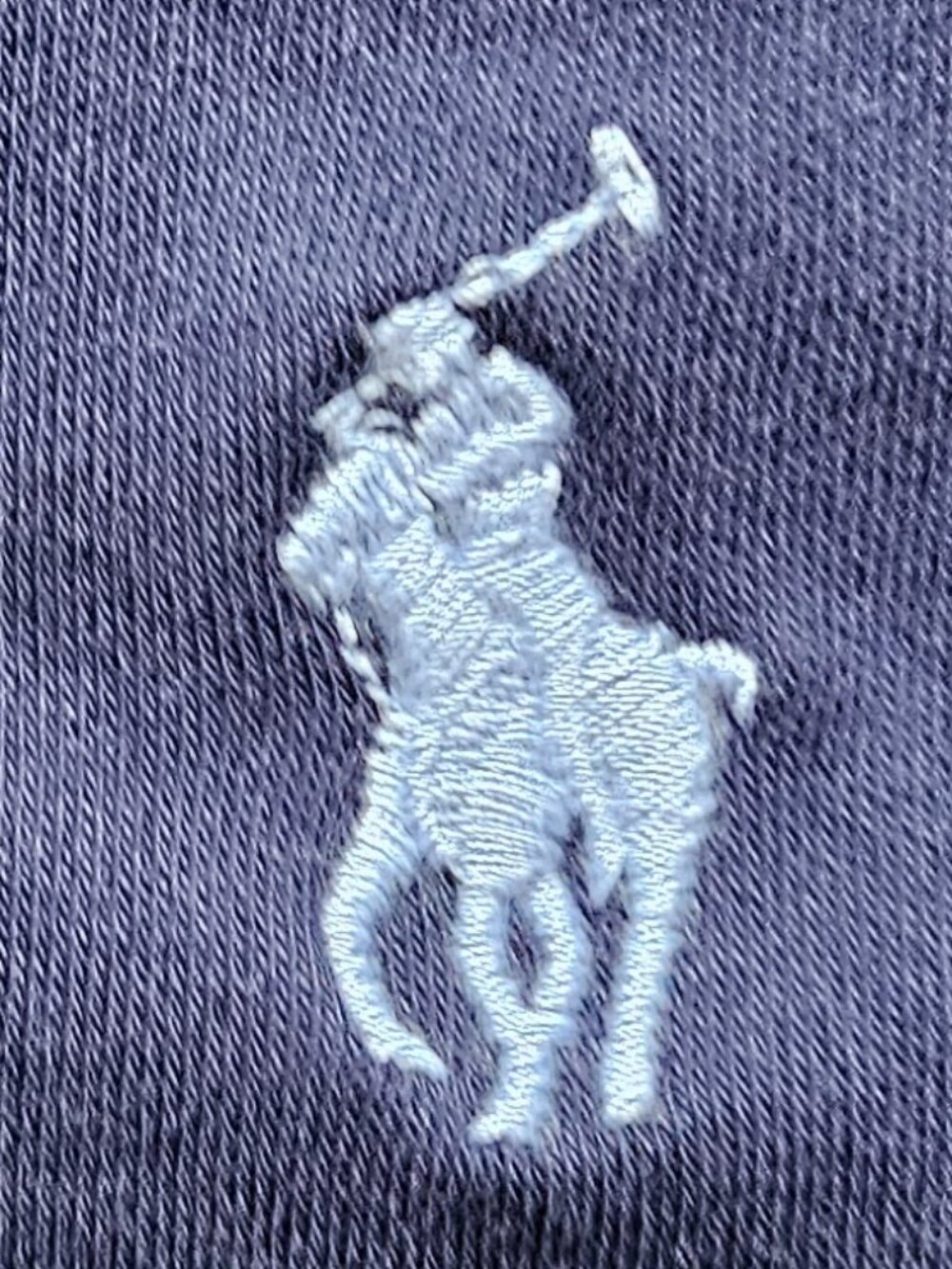 Polo Ralph Lauren Mens Size XS Navy Blue Polo Shirt Light Blue Pony Classic Fit - Picture 5 of 8
